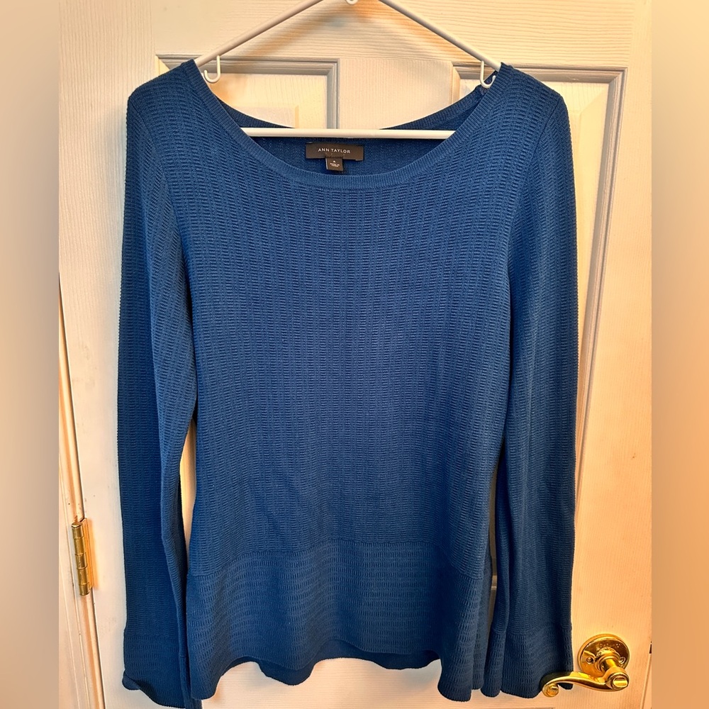 Ann Taylor Navy Knit Top